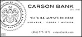 Carson Bank Sponsorship Banner
